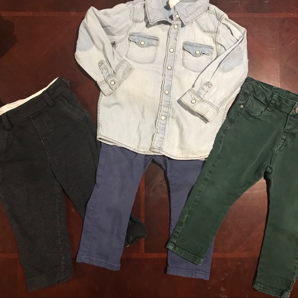 12-18 mo bundle ⭐️ H&M Pearl Snap Zara Skinnies